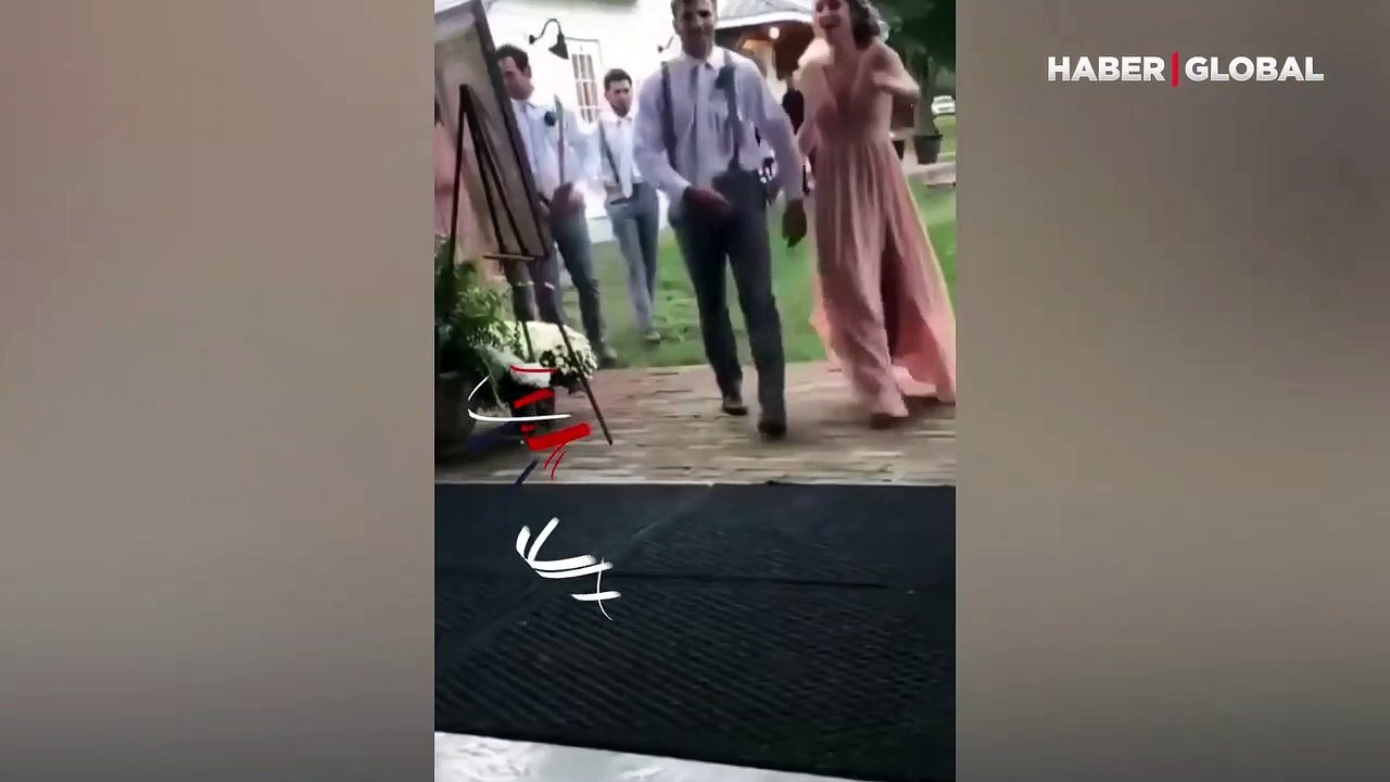 Nişan töreninde, 'uslu durmayan' damat adayının başına gelen talihsizlik gündem oldu!