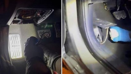 Lüks araçta inanılmaz uyuşturucu düzeneği! Yunus timleri bile hayrete düştü
