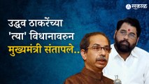 Eknath Shinde On Uddhav Thackeray | उद्धव ठाकरेंच्या टीकेला मुख्यमंत्र्यांचे प्रतिउत्तर | Politics