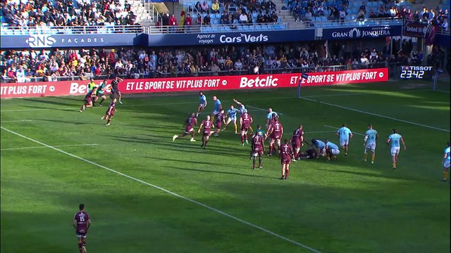 TOP 14 - Essai de Matthieu JALIBERT (UBB) - USA Perpignan - Union Bordeaux-Bègles - Saison 2022:2023