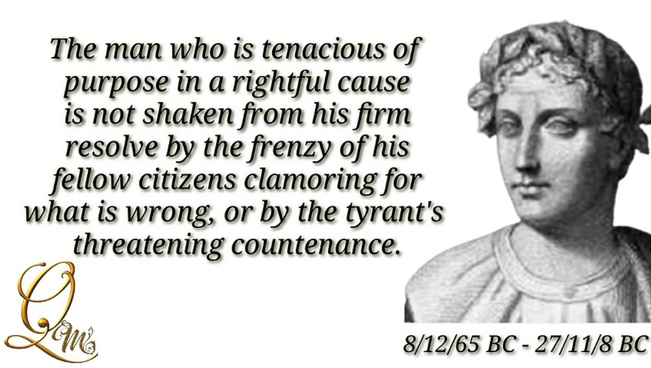 Great Quotes by Horace // The Ancient Roman Poet video Dailymotion