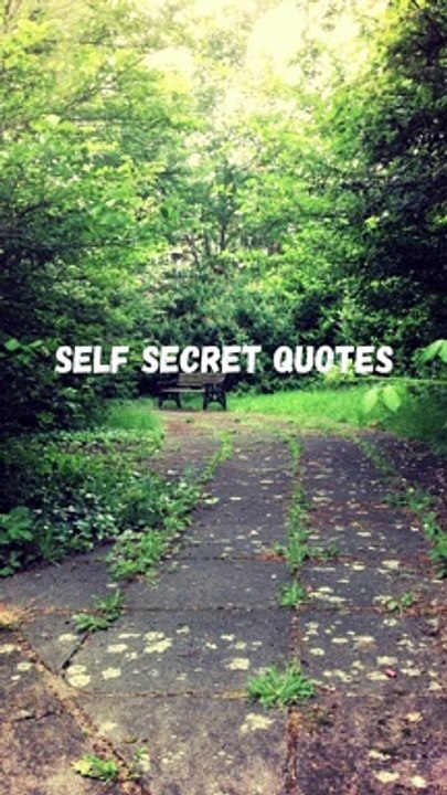 self secret quotes