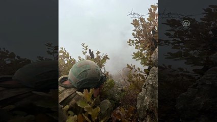 Mehmetçik zorlu hava koşullarına rağmen görevde