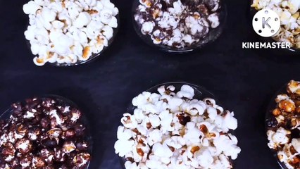 8 Ways of Flavoured Popcorn Recipe/Various Types of Popcorn Recipe/Popcorn at Home