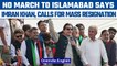 Imran Khan aborts the march to Islamabad,call for a mass resignation|Oneindia News*News