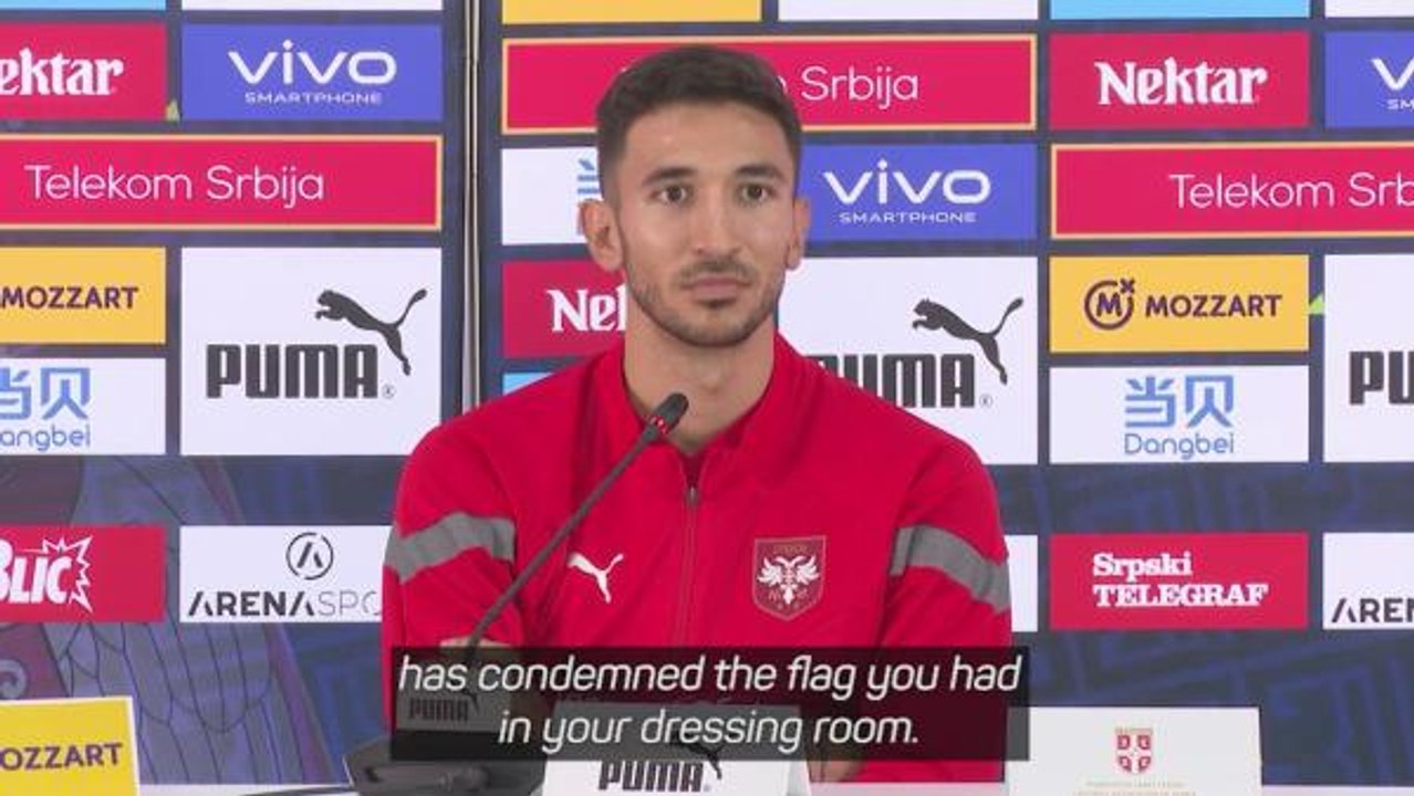 Serbian press office shuts down xenophobic flag question