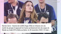 France-Danemark : Hugo Lloris embrassé par sa femme Marine, l'épouse d'un autre Bleu enceinte