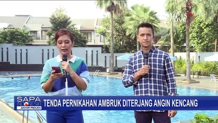 Detik-Detik Tenda Pernikahan Diterjang Angin Kencang, Para Tamu Undangan Panik!