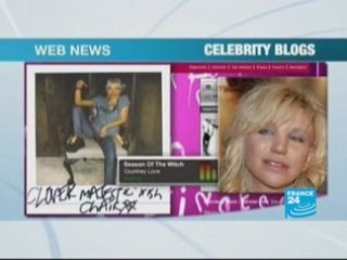 Celebraties blogging on the web