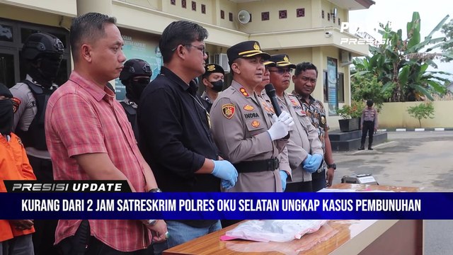 Kurang Dari 2 Jam Satreskrim Polres OKU Selatan Ungkap Kasus Pembunuhan