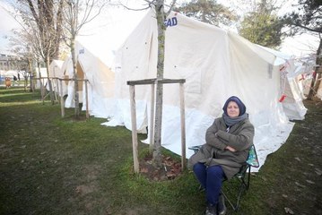 Düzce'de kurulan çadırlarda 4 bin 24 depremzede konaklıyor