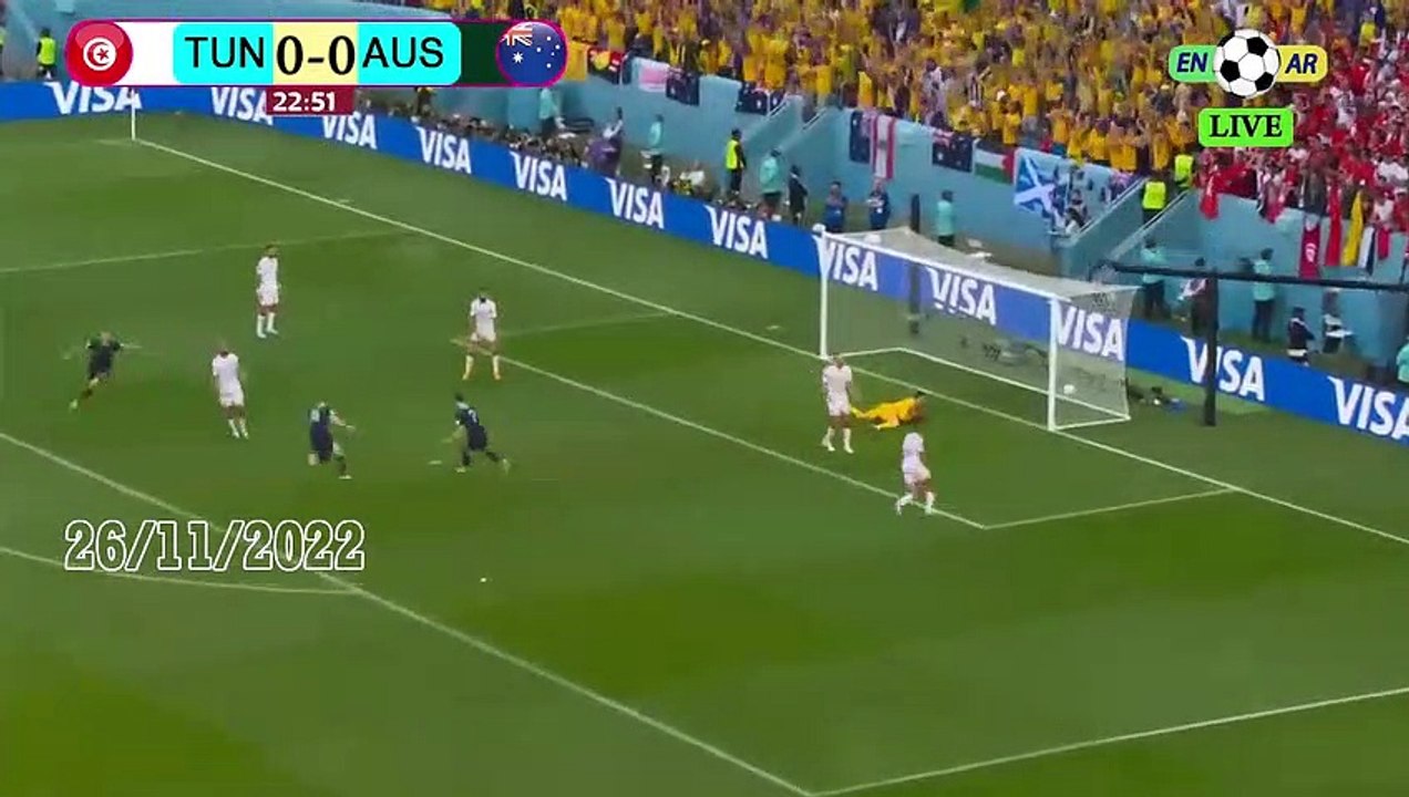 Australia 1-0 Tunisia -- تونس0-1أستراليا - world cup 2022 كأس العالم