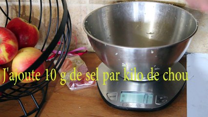 Préparer la choucroute de choux