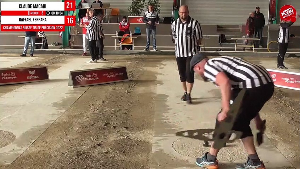 Les quarts du vétéran et du seniors - Championnat Suisse de tir de précision pétanque 2022