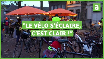 "Le vélo s'éclaire, c'est clair"