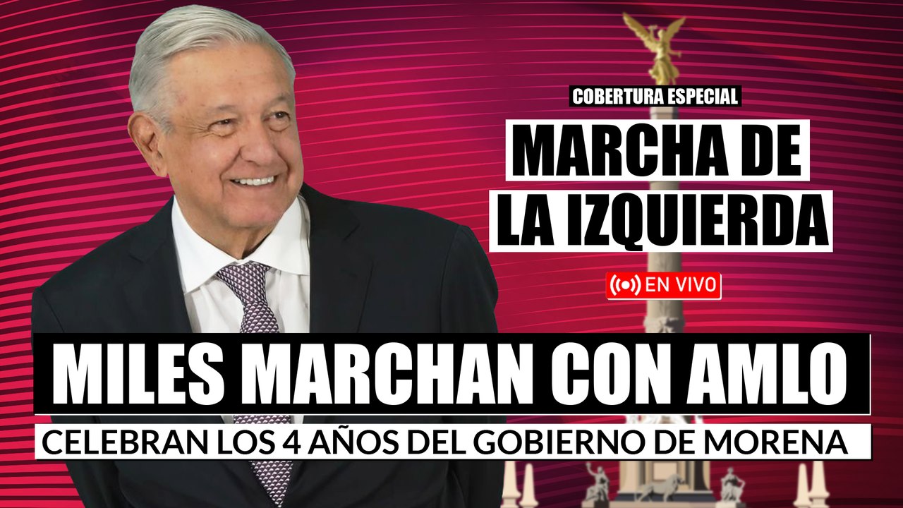 #CoberturaEspecial | AMLO llega al Zócalo. Discurso íntegro a 4 años de su Gobierno