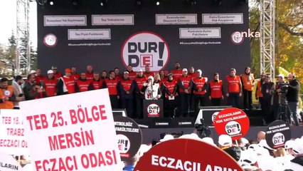 Ertelenen 'Büyük Eczacı Mitingi' Ankara'da yapıldı: Eczacılar yok sayılıyor