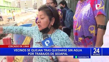 Cercado de Lima: obras de Sedapal llevan más de un mes en abandono