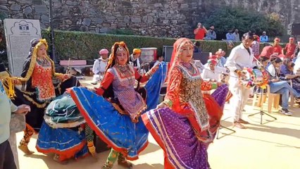 घूमर और लंगा पार्टी ने बिखेरे राजस्थानी संस्कृति के रंग