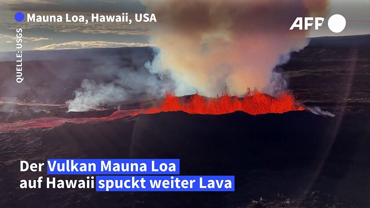 Weltgrößter Vulkan Mauna Loa spuckt weiter Lava