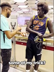 Funny prank in public. Fake magic make you shock