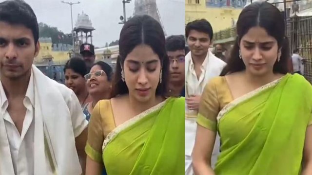 Janhvi Kapoor Ex BF Shikhar Pahariya के साथ पहुंचीं Trumala Mandir,फिर साथ देख Fans हुए कन्फ्यूज
