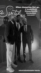 Christina Milian en robe fendue sur son 31 avec M. Pokora, Gael Monfils et sa femme et Tony Parker.