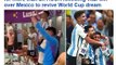 Inside Argentina's wild celebrations: Lionel Messi plays conductor and Emiliano Martinez dances on the table as they party for more than an HOUR following vital win over Mexico to revive World Cup dream