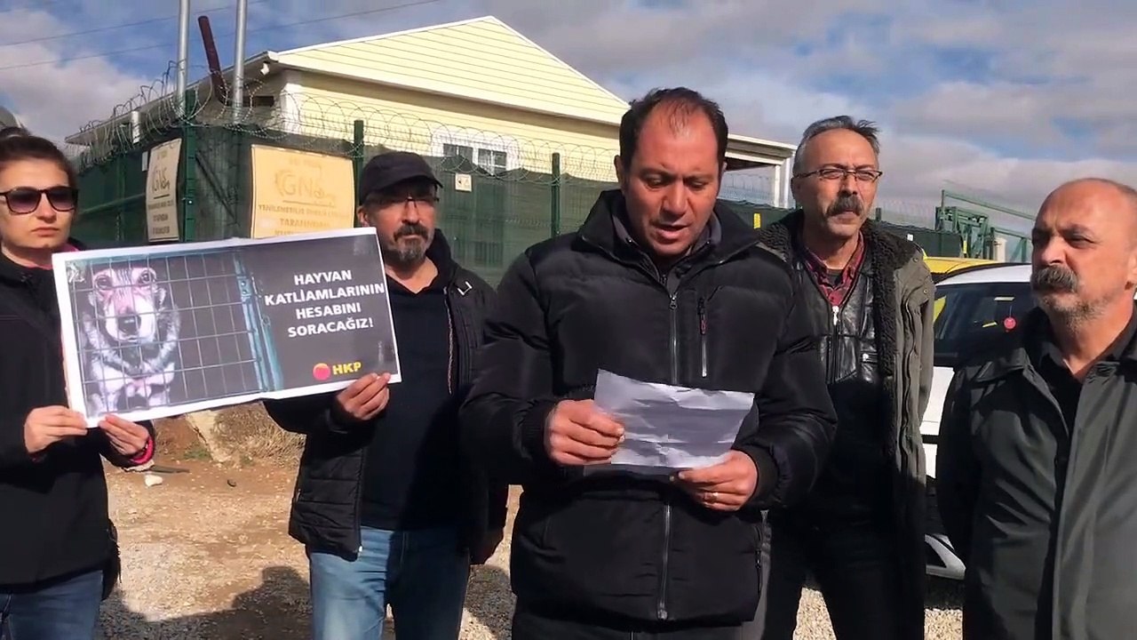 Konya'daki barınak önünde protesto: HKP'den Erdoğan ve yetkililer hakkında suç duyurusu