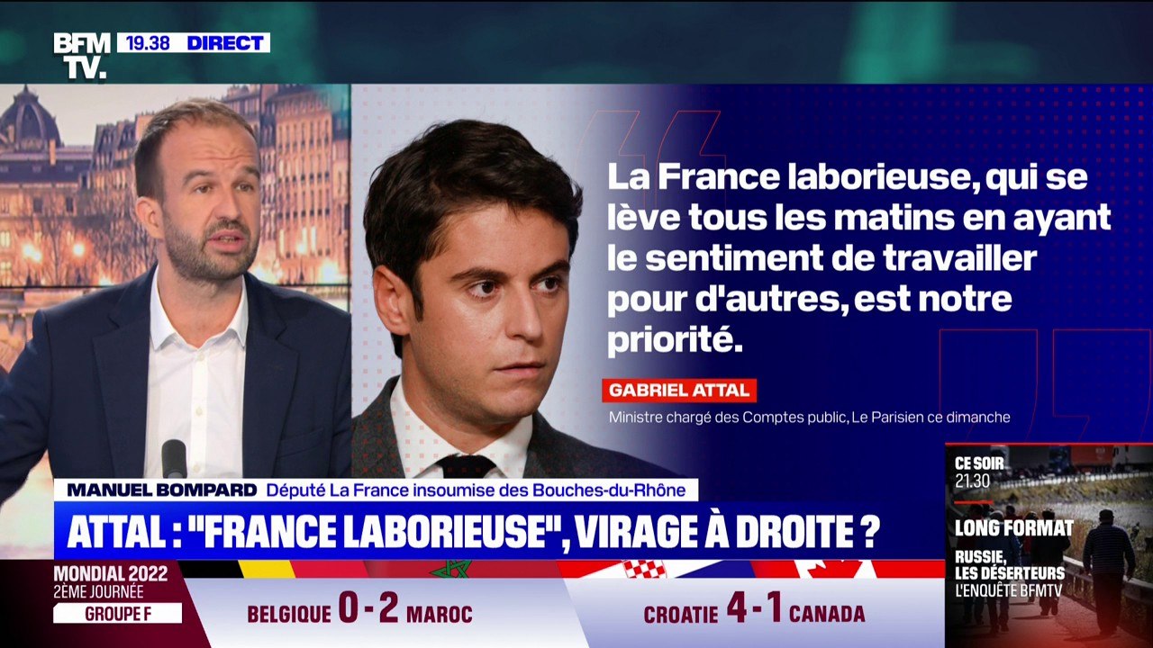 "Qu'il commence par augmenter les salaires": Manuel Bompard répond à Gabriel Attal et appelle le gouvernement à augmenter le Smic