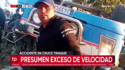 Informe policial accidente en el cruce a Tiraque