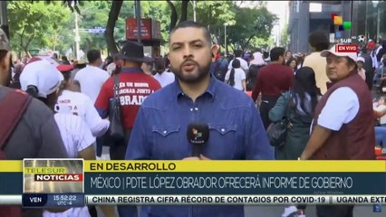 Encabeza AMLO importante marcha para celebrar avances de su Gobierno