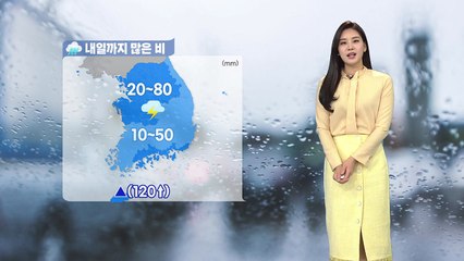 [날씨] 내일까지 많은 비...강원 산간·제주도 강풍 주의 / YTN