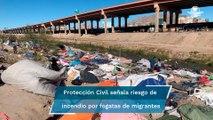 Desalojan campamento de migrantes venezolanos en Ciudad Juárez