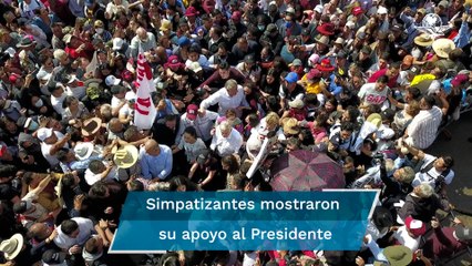 Así se vió la marcha de la Cuarta Transformación desde las alturas