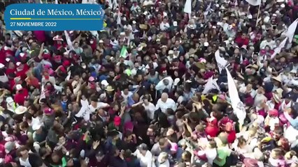 Resumen de la manifestación pro López Obrador
