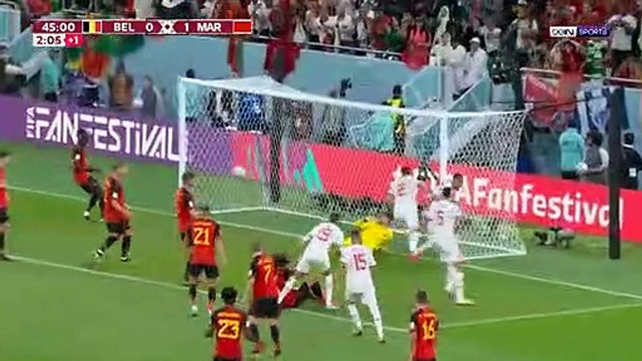 ملخص مباراة المغرب وبلجيكا (2-0) - المنتخب المغربي يصنع التاريخ ويهزم بلجيكا بثنائية