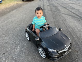 One-year-old practising for 1/8 mile drag race, November 28, 2022, Beaudesert Times