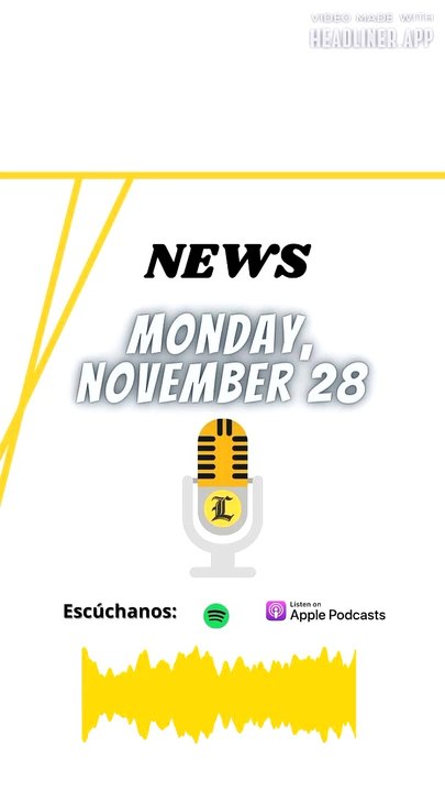 NEWS: Monday, November 28