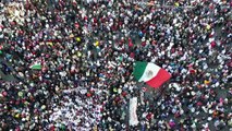 AMLO encabeza multitudinaria marcha en México y muestra músculo de cara a presidenciales