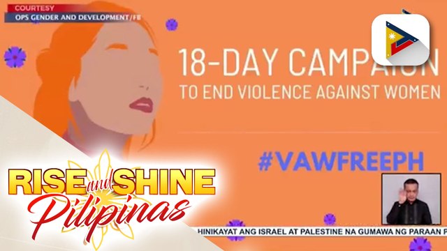 Int’l Day of Eliminating Violence against Women, ipinagdiwang; Kontribusyon ng mga babae hindi lang sa Pilipinas kundi sa buong mundo, kinilala