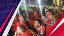 Pesta Semalaman Fans Maroko Rayakan Kemenangan Bersejarah atas Belgia