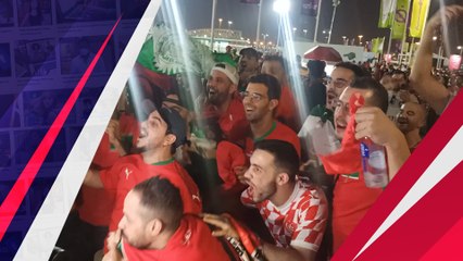 Pesta Semalaman Fans Maroko Rayakan Kemenangan Bersejarah atas Belgia
