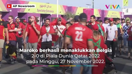 Maroko Taklukan Belgia, Suporter Bikin Onar