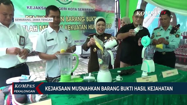 Kejaksaan Musnahkan Barang Bukti Hasil Kejahatan