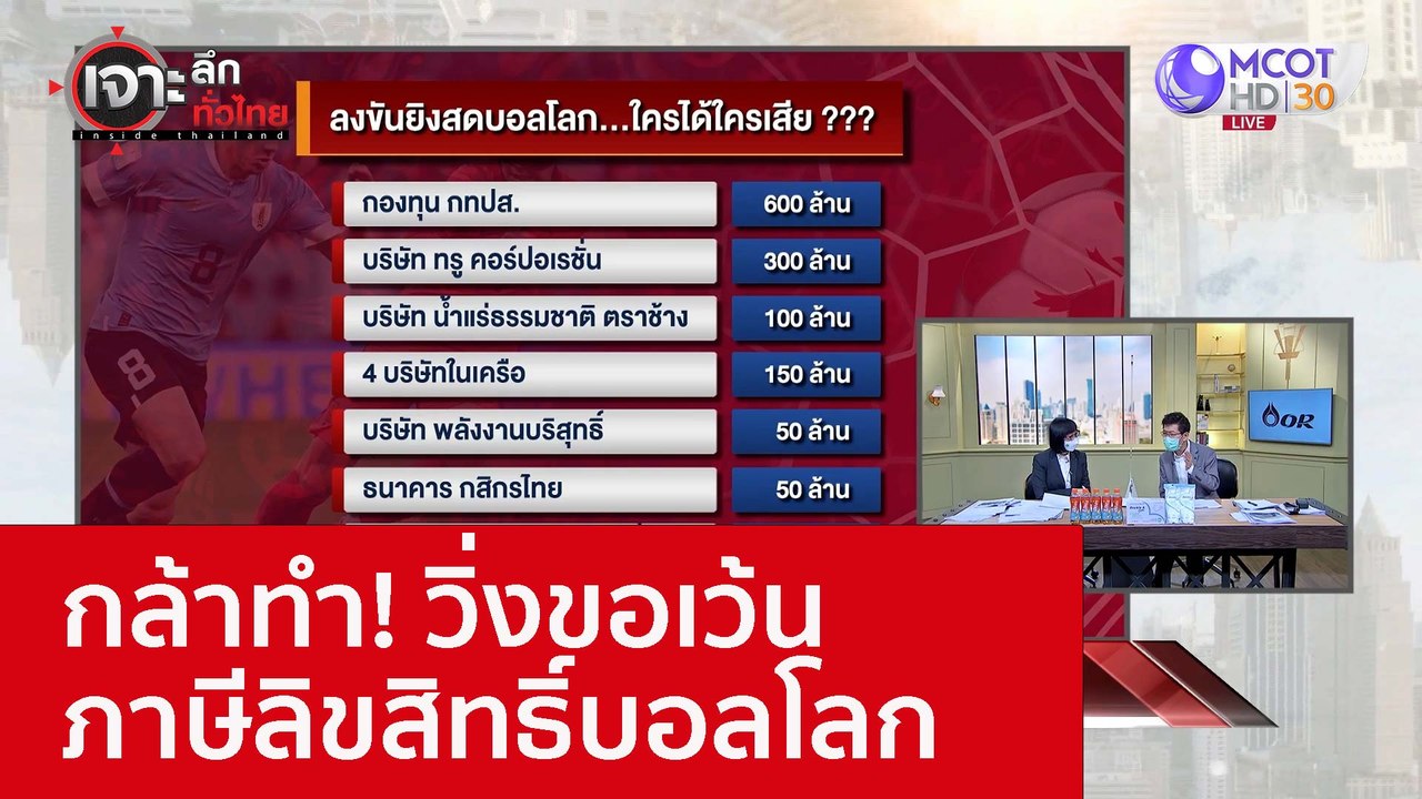 กล้าทำ! วิ่งขอเว้นภาษีลิขสิทธิ์บอลโลก : เจาะลึก...