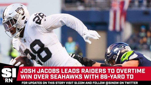 Josh Jacobs Has Record-Setting Day in Raiders Win Over Seahawks