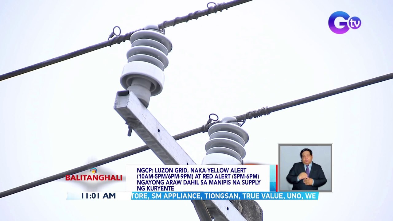 Luzon Grid, naka-yellow alert (10AM-5PM/6PM-9PM...