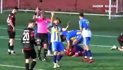 Kalecinin maçta yaşadığı kazada kafatası çatladı