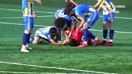 Kalecinin maçta yaşadığı kazada kafatası çatladı